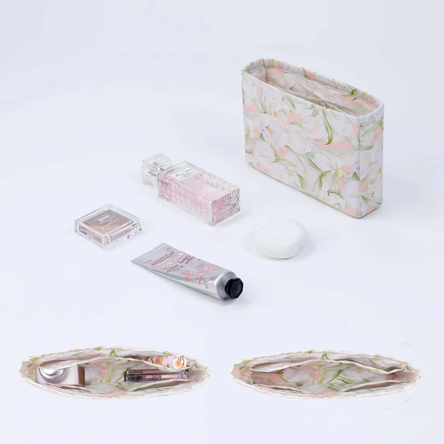Purse Organizer Insert For Evelyne TPM/PM/GM/TGM, Lightweight Bag Shaper Liner, Soft Luxury Handbag Tote Inner Bag (PM-29, French Tulips)