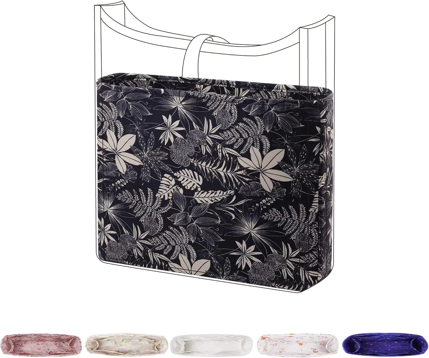 Purse Organizer Insert For Evelyne TPM/PM/GM/TGM, Lightweight Bag Shaper Liner, Soft Luxury Handbag Tote Inner Bag(TPM-mini,Dark Fragrance)