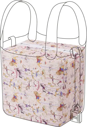 Purse Pillow Shaper Insert, unique pattern handbag shapers, Memory Foam, for Picotin 18/22 bags (PC18,Circus(Pink))