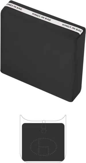 Purse Shaper Insert for Hermes Evelyne GM, Handbag Shaper Pillow Fits Evelyne Bags, Soft Silky Surface with Memory Foam Inner without Overfull(Black, Evelyne GM)