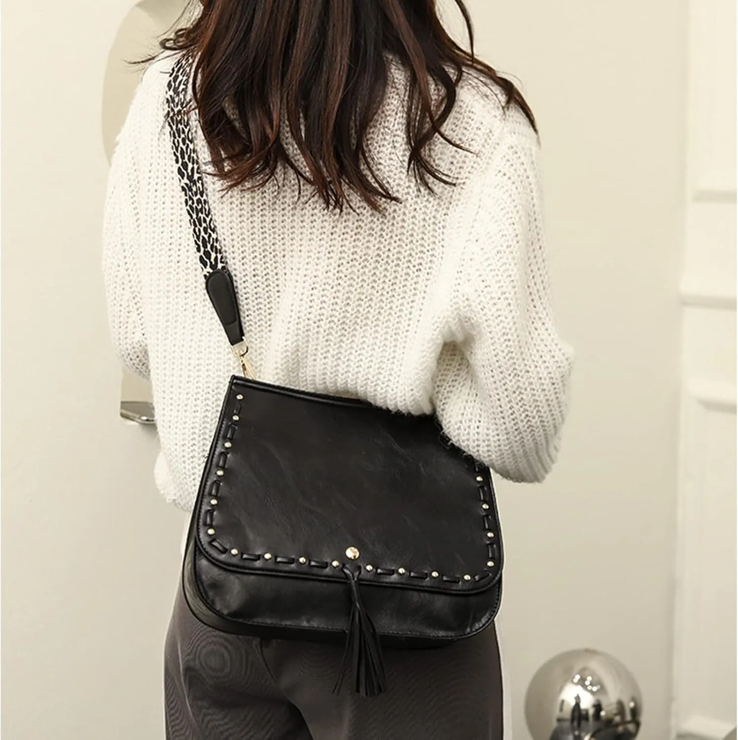 Purses and Handbags for Women Retro bags PU Leather Satchel Shoulder Bags for Ladies