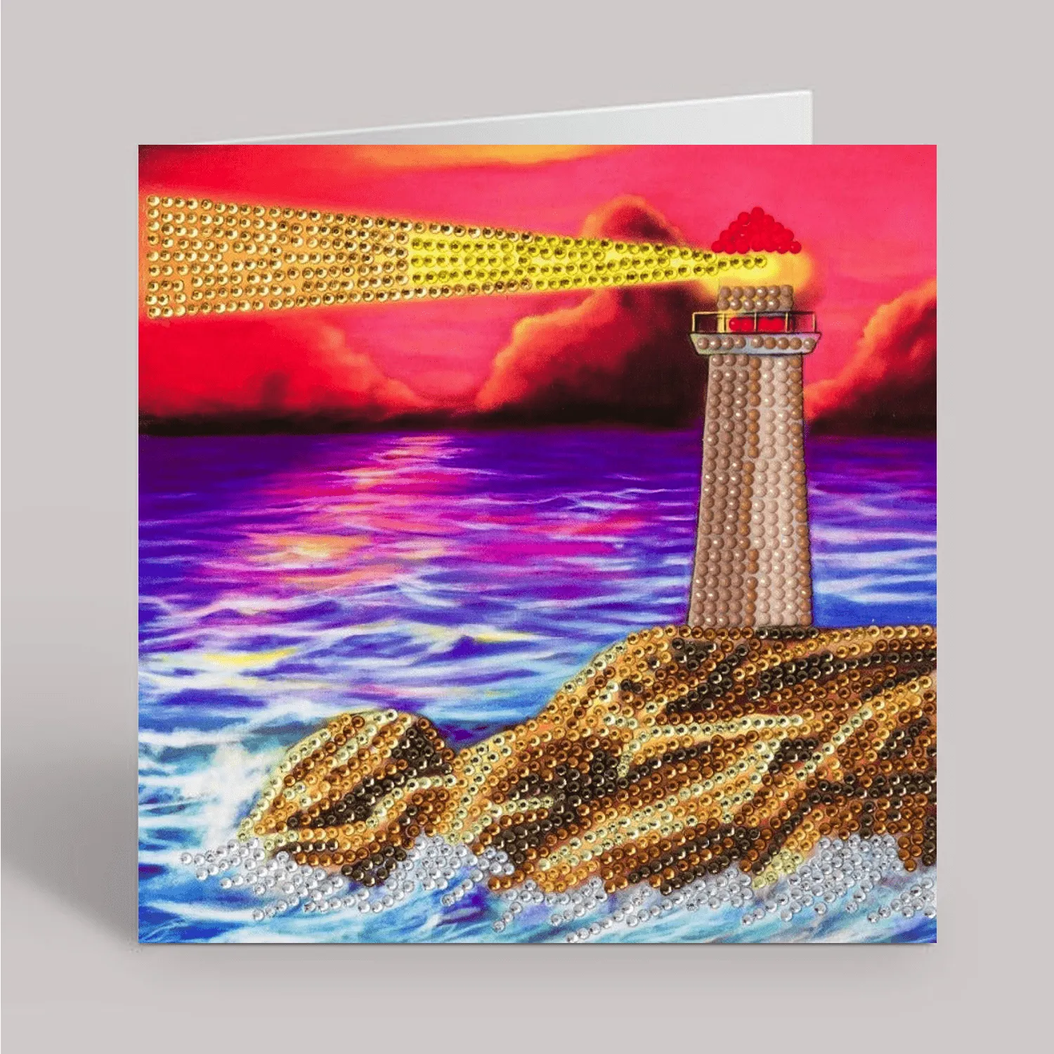 "Lighthouse" Crystal Art Card Kit