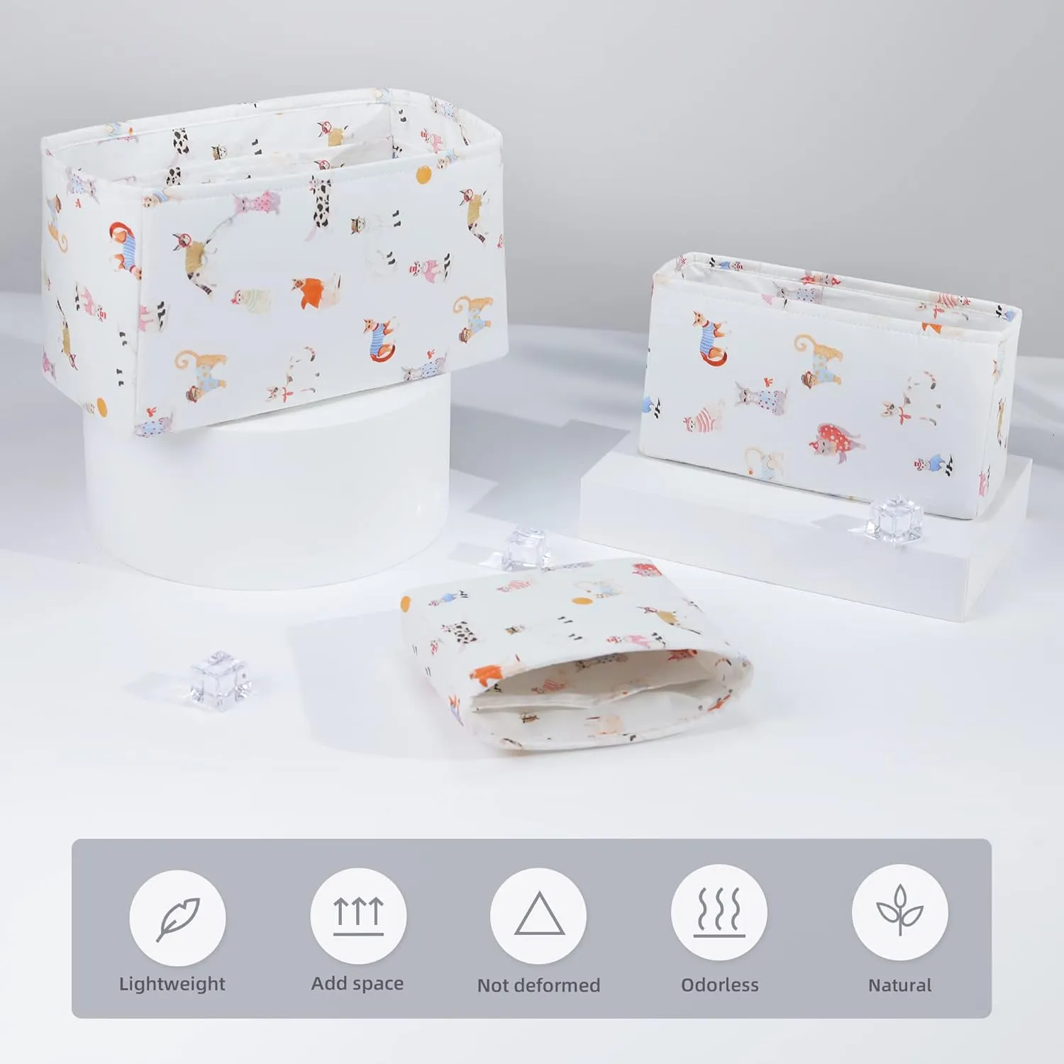 Rayon Purse Organizer Insert, unique pattern Bag organizer, bag in bag for luxury bags, fit Garden Party 26/30/36/49 bags (GP26, Cat Paradise)