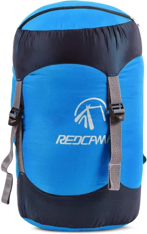 REDCAMP Nylon Compression Stuff Sack, 10L/17L/27L/40L Lightweight Sleeping Bag Compression Sack Great for Backpacking, Hiking and Camping,Blue/Yellow/Army Green/Black