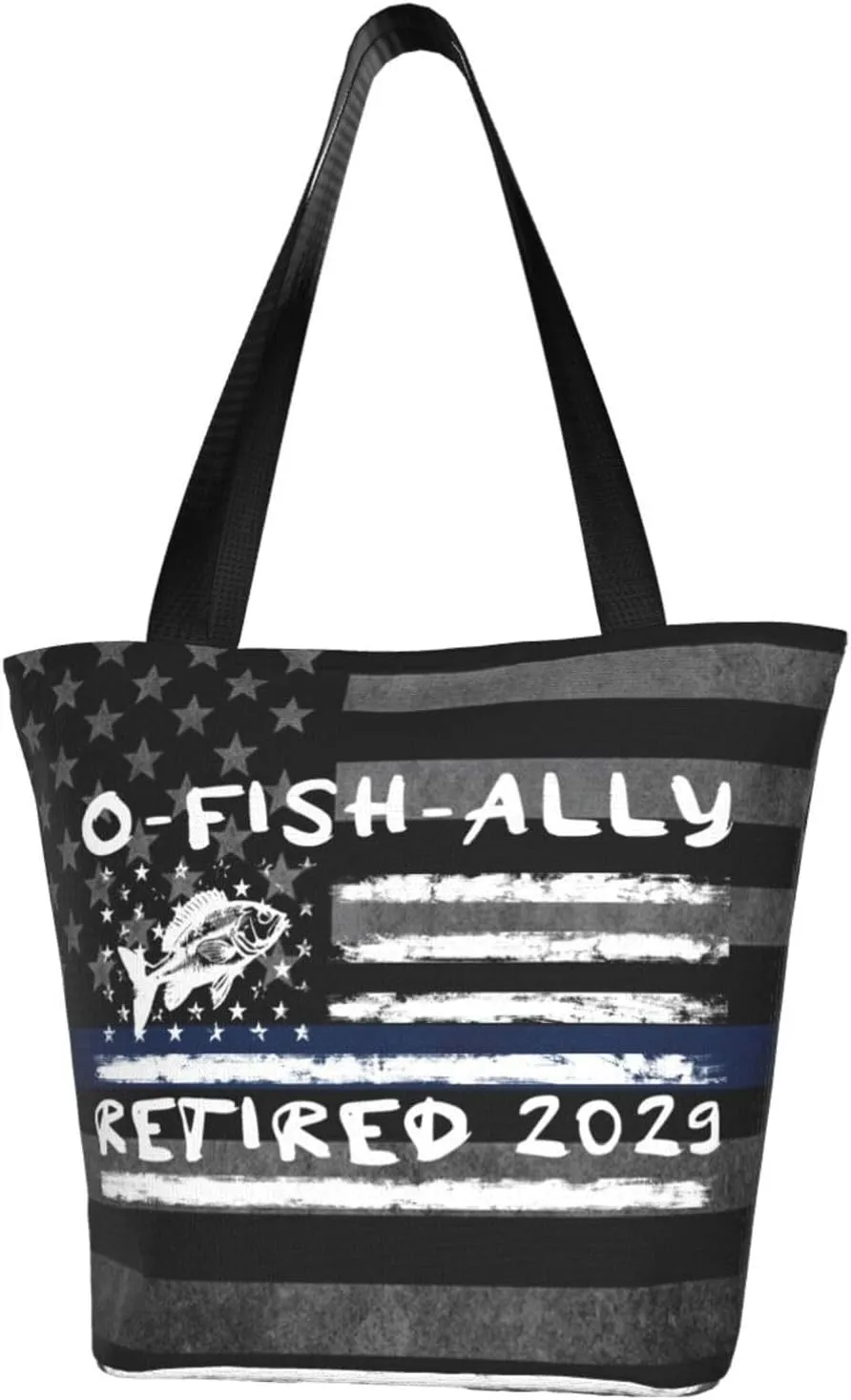 Retirement Fisherman O-Fish-Ally Retired 2029 Fashion Shoulder Bag Large Capacity For Man Or Woman