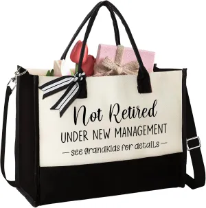 Retirement Gift for Woman - Retired Gifts Ideas 2025 for Women, Boss Lady, Manager, Teacher, Nurse, Employee, Grandma - Funny Cool Coworker Leaving, Farewell, Going Away, Goodbye Bags - Tote Bag