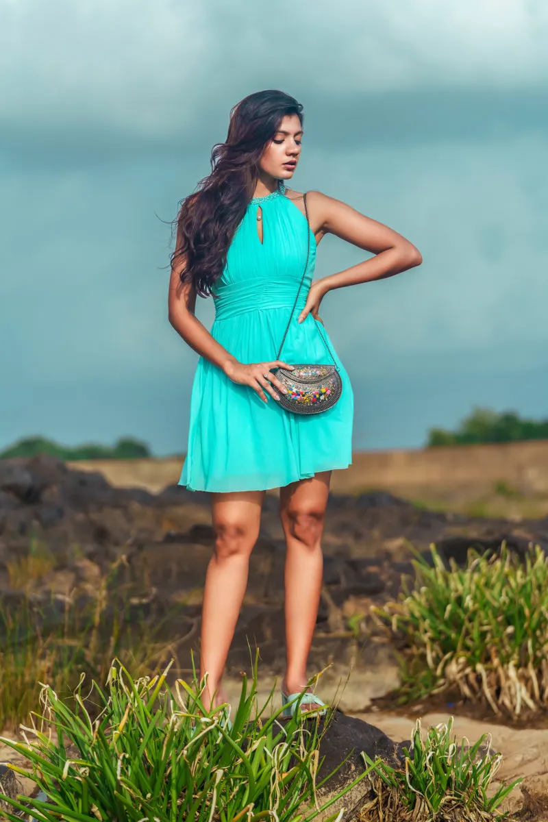 Retro Oxidized Stone Clutch