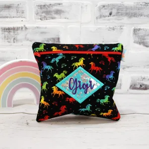Retro Rainbow Unicorn Personalized Reusable Bag