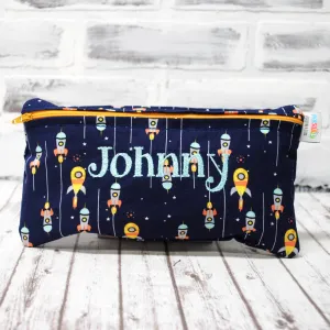 Retro Rockets Personalized Reusable Food Bag