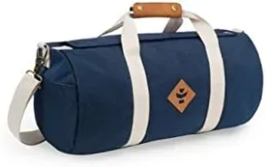 Revelry Overnighter Medium 28 Liter Duffle Bag Smell Proof and Water Resistant Navy Blue …
