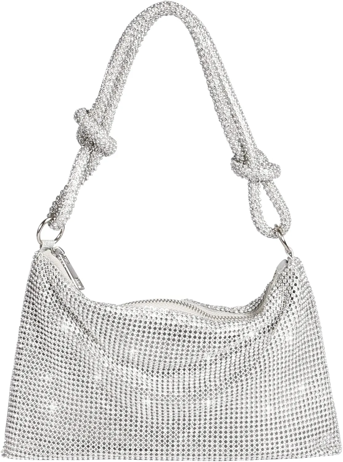 Rhinestone Evening Bags for Womens, Chic Crystal Sparkly Evening Purse Handbag Hobo Bag