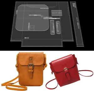 RIVEENY Shoulder Bag - Acrylic Leather Pattern Templates for Satchel, Bucket Bag (AAB-272)