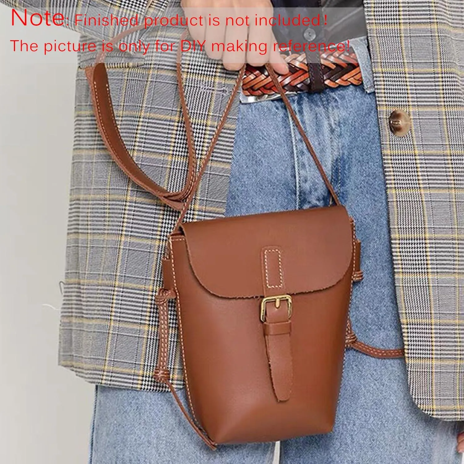 RIVEENY Shoulder Bag - Acrylic Leather Pattern Templates for Satchel, Bucket Bag (AAB-272)