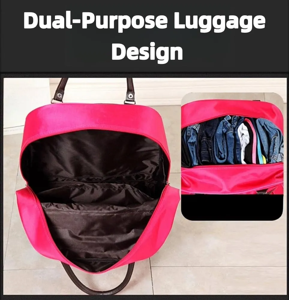Rolling Duffle Bag with Wheels Rolling Wheeled Trolley Bag Carry On Luggage Travel Suitcase Dufflel Bag Tote Carry On Luggage Travel Duffel Bags Overnight Weekender Bag