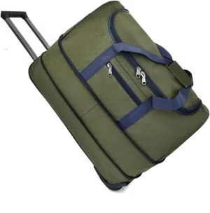 Rolling Garment Bags For Travel, Expandable Rolling Duffel Bag， Portable Trolley Bag Upgrade Travel Bag ，for Travel Carry On Suitcase Weekend Bag For Women Men(Green)