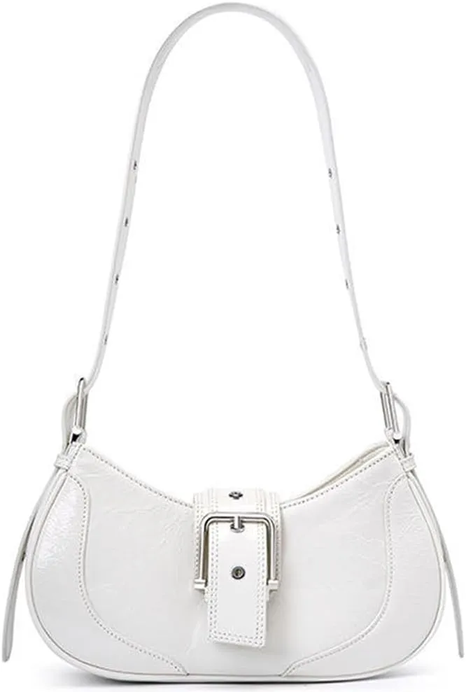 RTGGSEL Women's Contrast Color Plaid Striped Saddle Crossbody Shoulder Underarm Satchel Handbag Tote Clutch Purse Hobo Bag