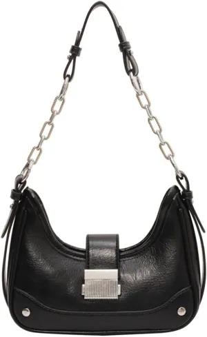 RTGGSEL Women's Contrast Color Plaid Striped Saddle Crossbody Shoulder Underarm Satchel Handbag Tote Clutch Purse Hobo Bag