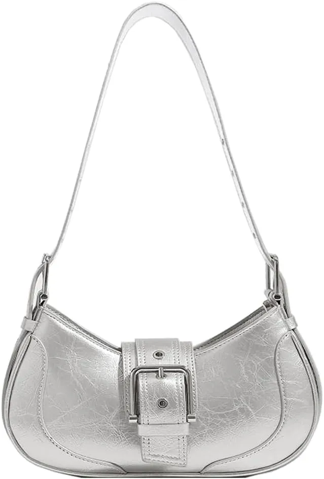RTGGSEL Women's Contrast Color Plaid Striped Saddle Crossbody Shoulder Underarm Satchel Handbag Tote Clutch Purse Hobo Bag