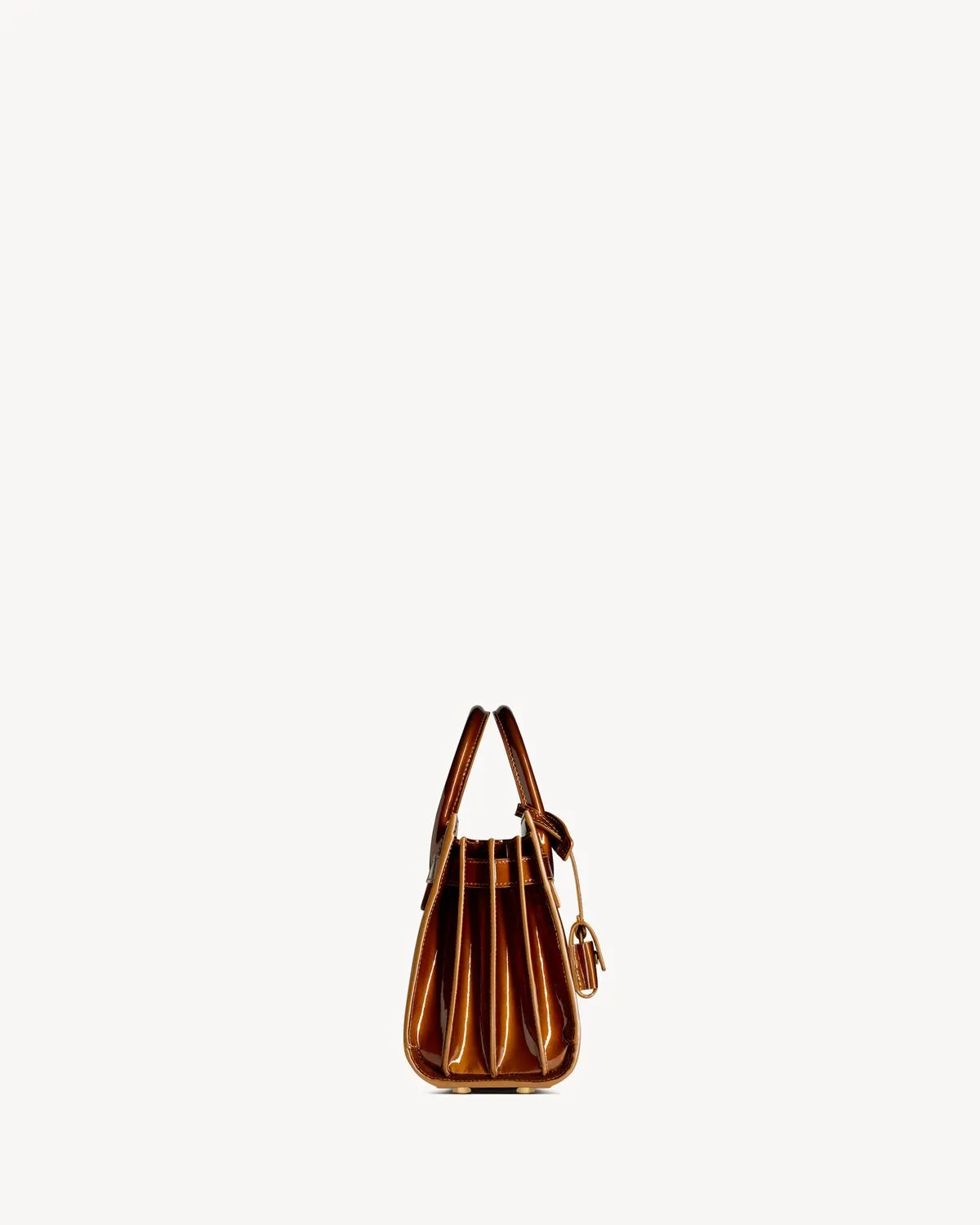 Sac de jour in patent leather - nano