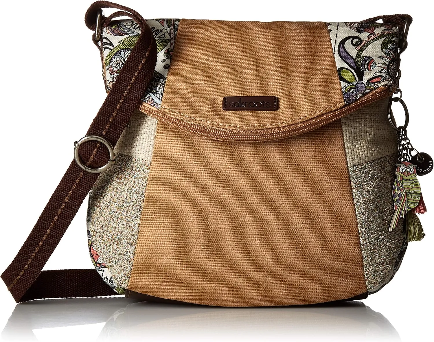 Sakroots Foldover Crossbody Bag in Cotton Canvas