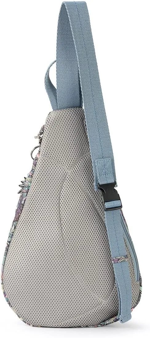 Sakroots Womens Twill, Large & Roomy With Closure, On The Go Sling Backpack in Nylon Eco Twill Main Zipper Closure Made From Recycled Materials, Sunray Spirit Desert, One Size US