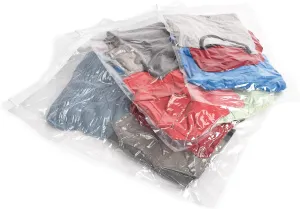 Samsonite Compression Packing Bags, Clear, 3-Piece Kit (Pouch/Carry-On/Large)