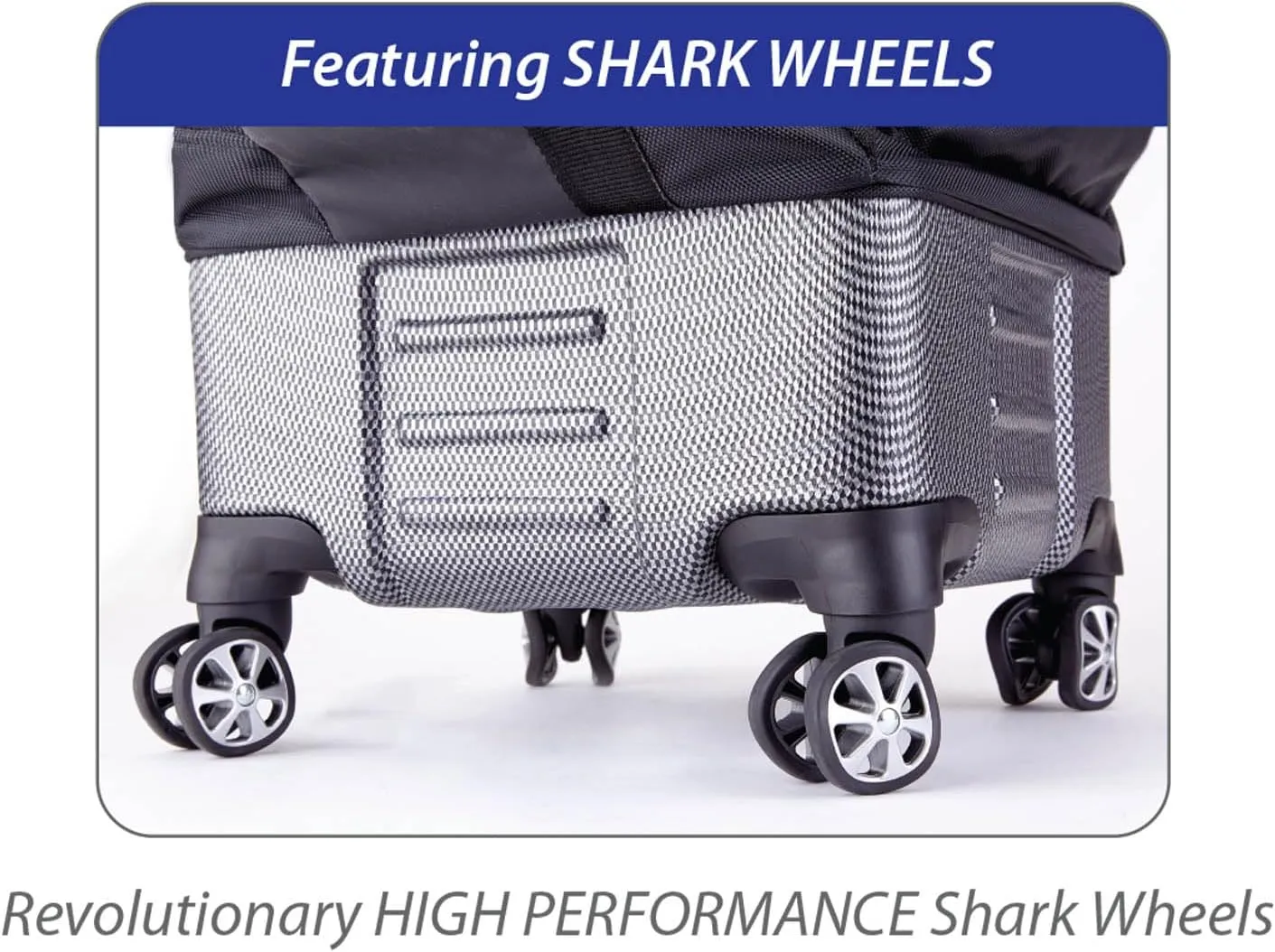 Samsonite "The Protector Hardside and Softside Golf Travel Bag with Shark Wheels, Waterproof Exterior