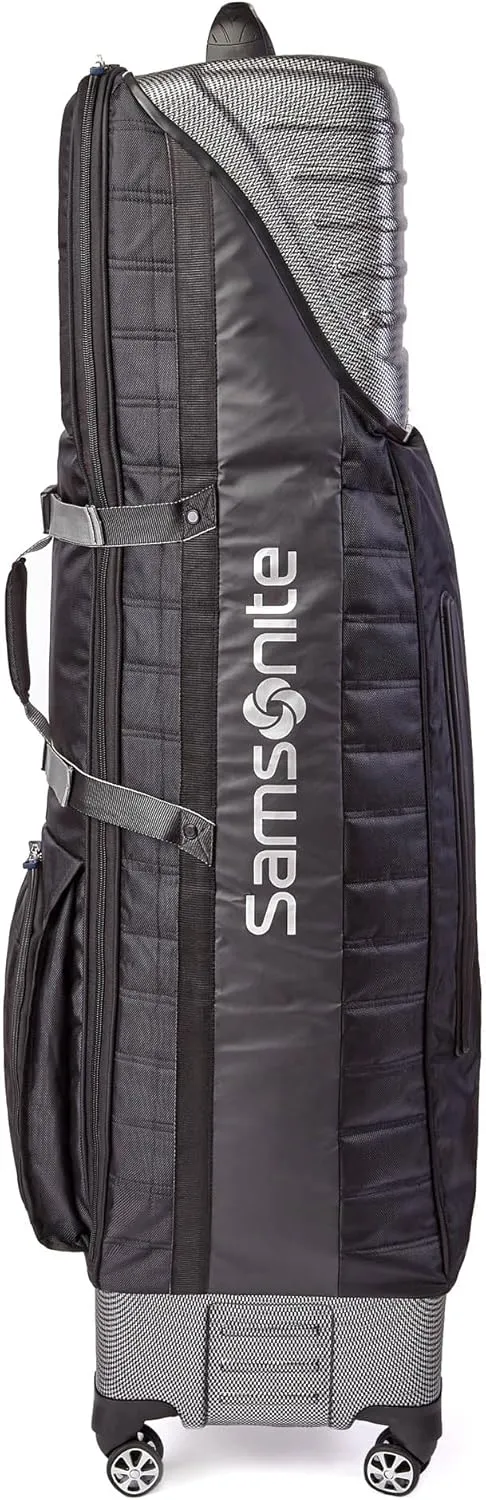 Samsonite "The Protector Hardside and Softside Golf Travel Bag with Shark Wheels, Waterproof Exterior