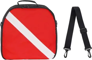 Scuba Regulator Bag, Diving Regulator Protective Bags with Double Lockable Zippers Carry on Bag for Dive Regulator with Adjustable Shoulder Strap