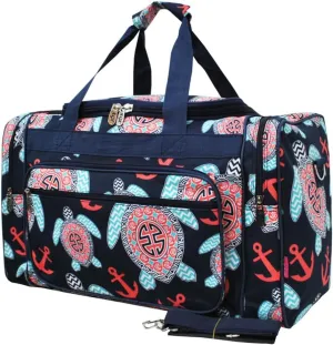 Sea Turtle Anchor Navy/Navy NGIL Canvas Carry on 20" Duffle Bag