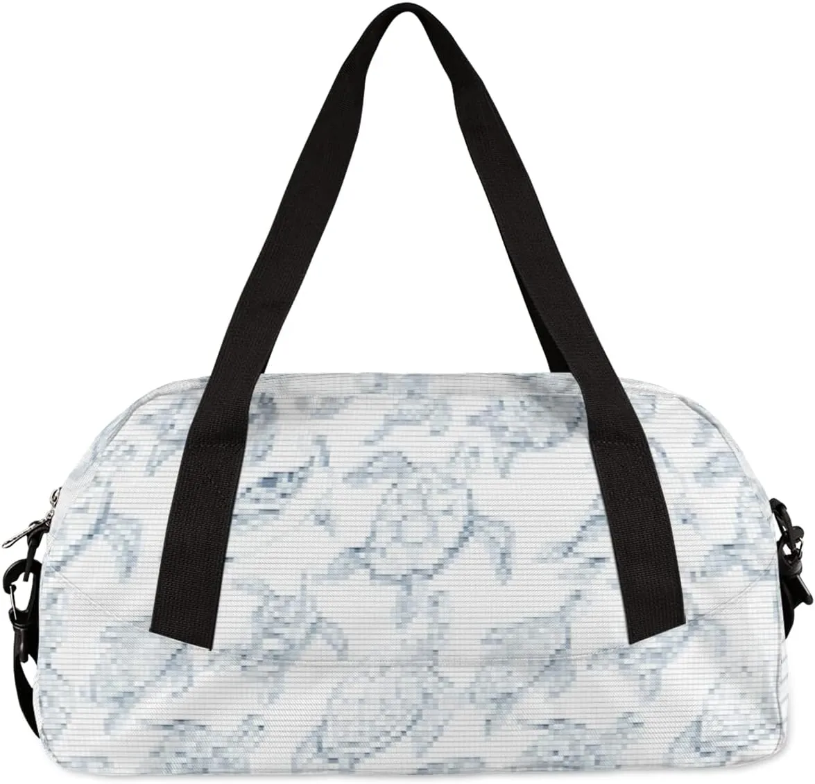 Sea Turtles Animal Pattern Kids Duffel Bag for Girls Boys Teens, Sea Turtle Pixel Wind Dance Bag Overnight Small Duffel Bag Carry On Weekend Sports Gym Travel Bag for School Practice Gymnastics Ballet