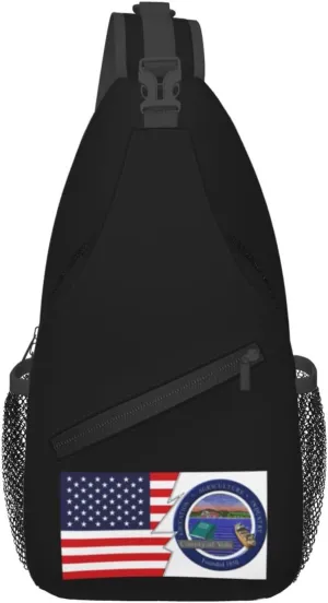 Seal Of Yolo County, California And America Crossbody Bags For Women Men Chest Backpack Gym Shoulder Bag Travel Outdoor Sports Casual Crossbody Bags