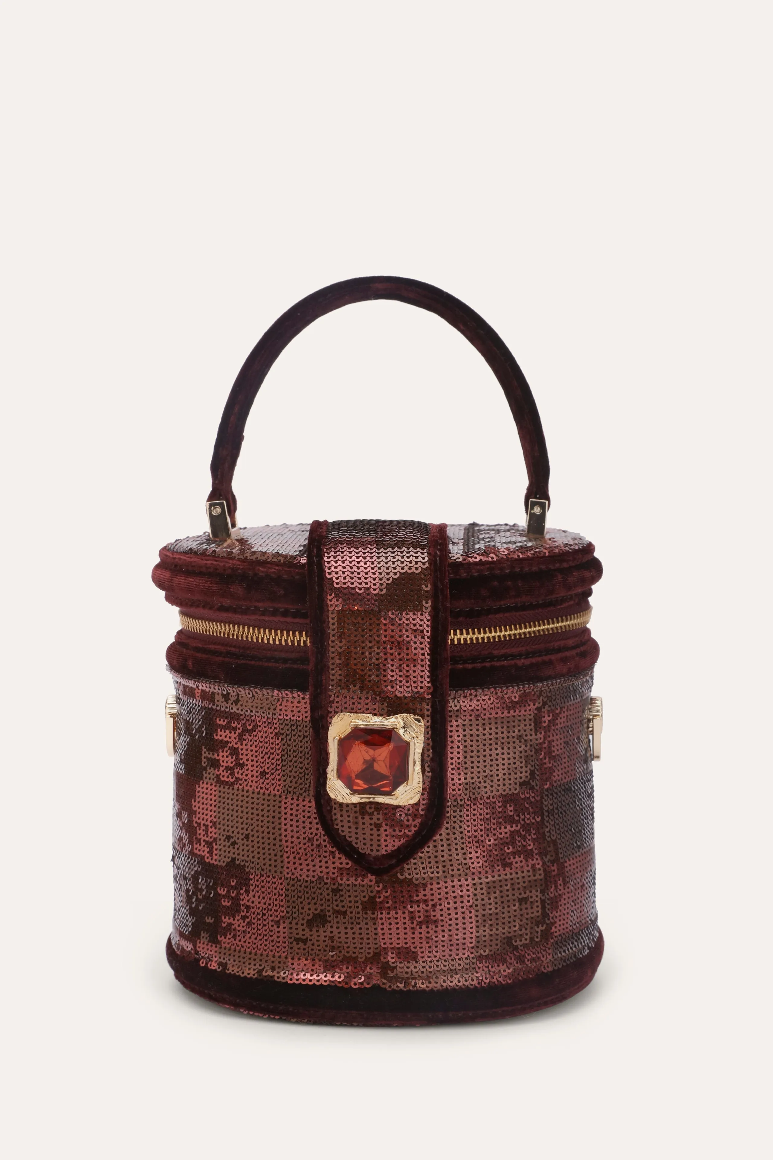 Sequined Bucket Bag