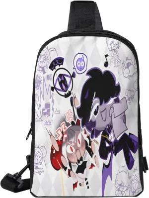 Shadow Milk Cookie Cartoon Print Children'S Sports Casual Fashion Crossbody Bag, Chest Bag