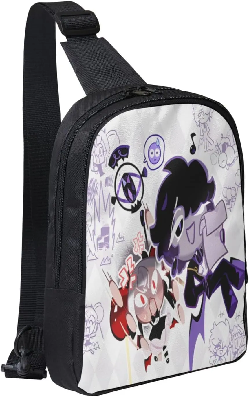 Shadow Milk Cookie Cartoon Print Children'S Sports Casual Fashion Crossbody Bag, Chest Bag