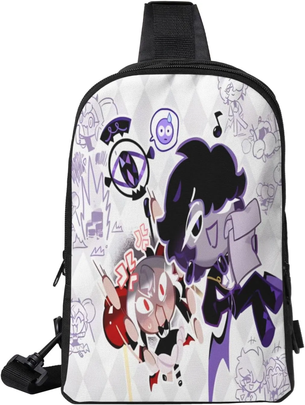 Shadow Milk Cookie Cartoon Print Children'S Sports Casual Fashion Crossbody Bag, Chest Bag
