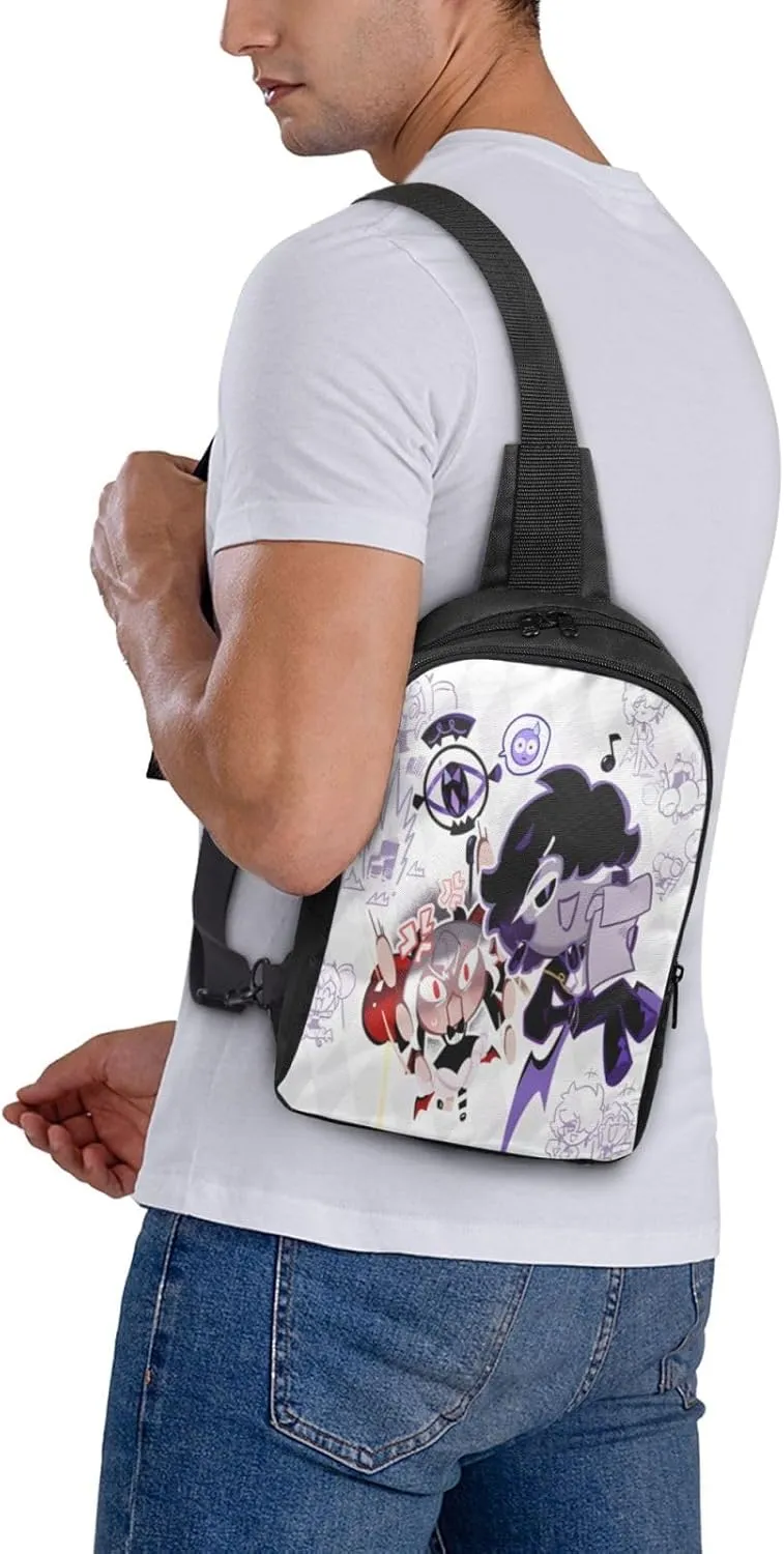 Shadow Milk Cookie Cartoon Print Children'S Sports Casual Fashion Crossbody Bag, Chest Bag