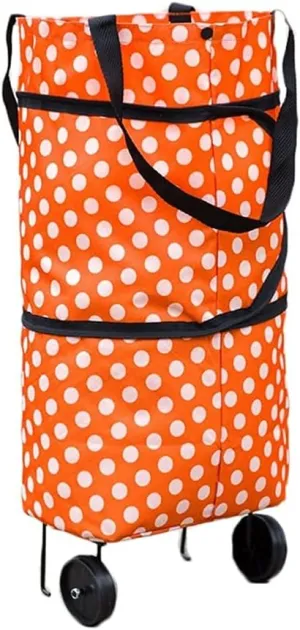 Shopping Cart Shopping Trolley with 2 Wheel Tugboat Cart Foldable Shopping Utility Cart Tote Bag for Shopping, Groceries, Laundry Utility Cart