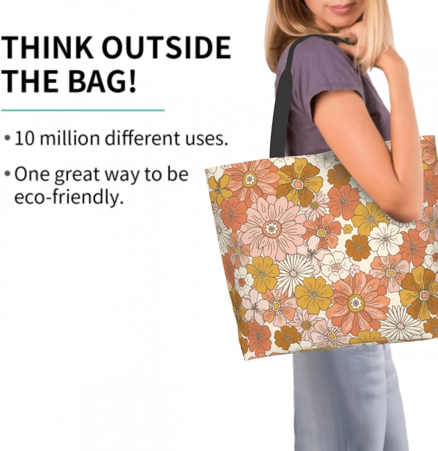 Shoulder Bag Large Reusable Eco-friendly Shopping Bags Portable Storage Handbag