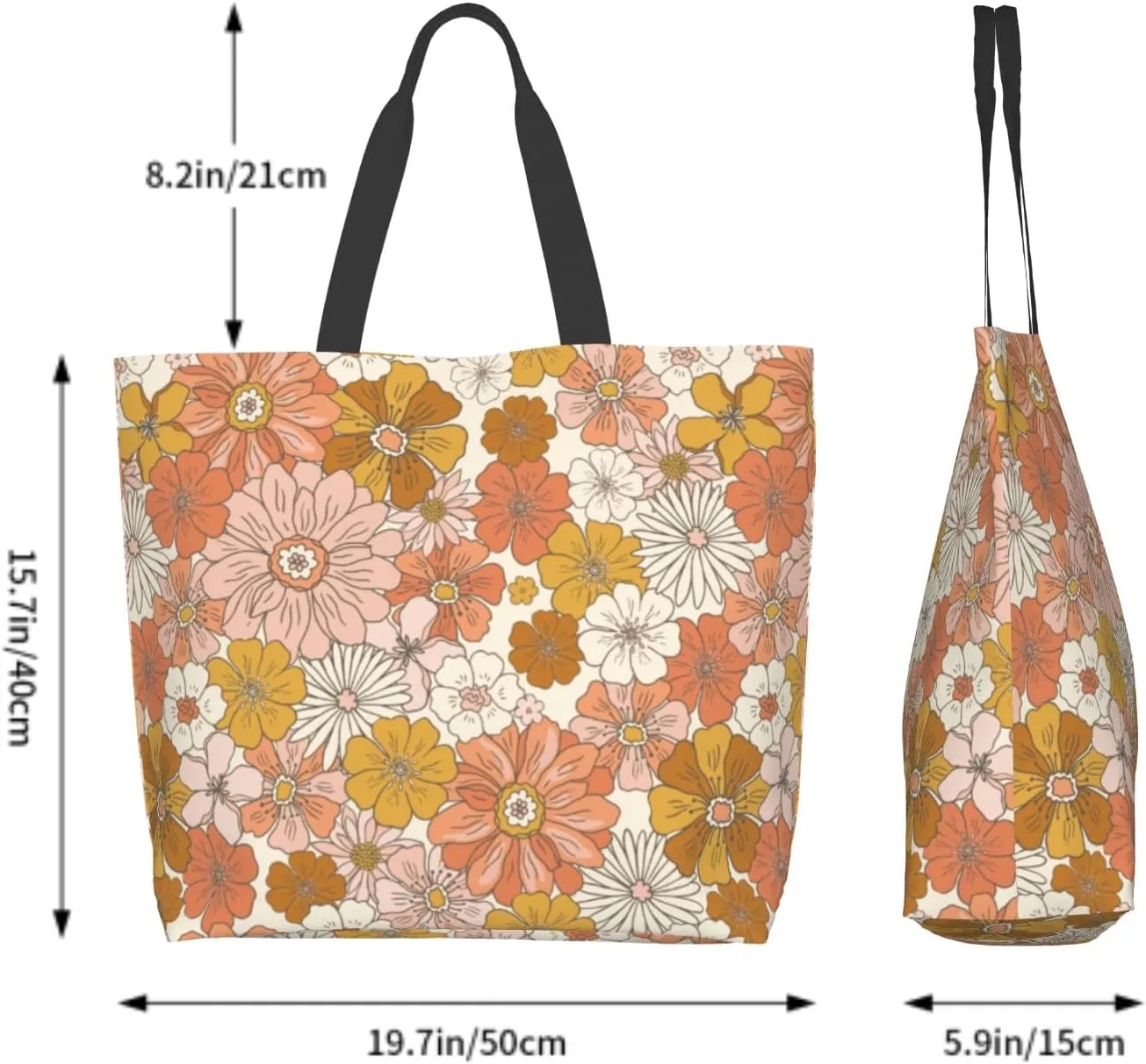 Shoulder Bag Large Reusable Eco-friendly Shopping Bags Portable Storage Handbag