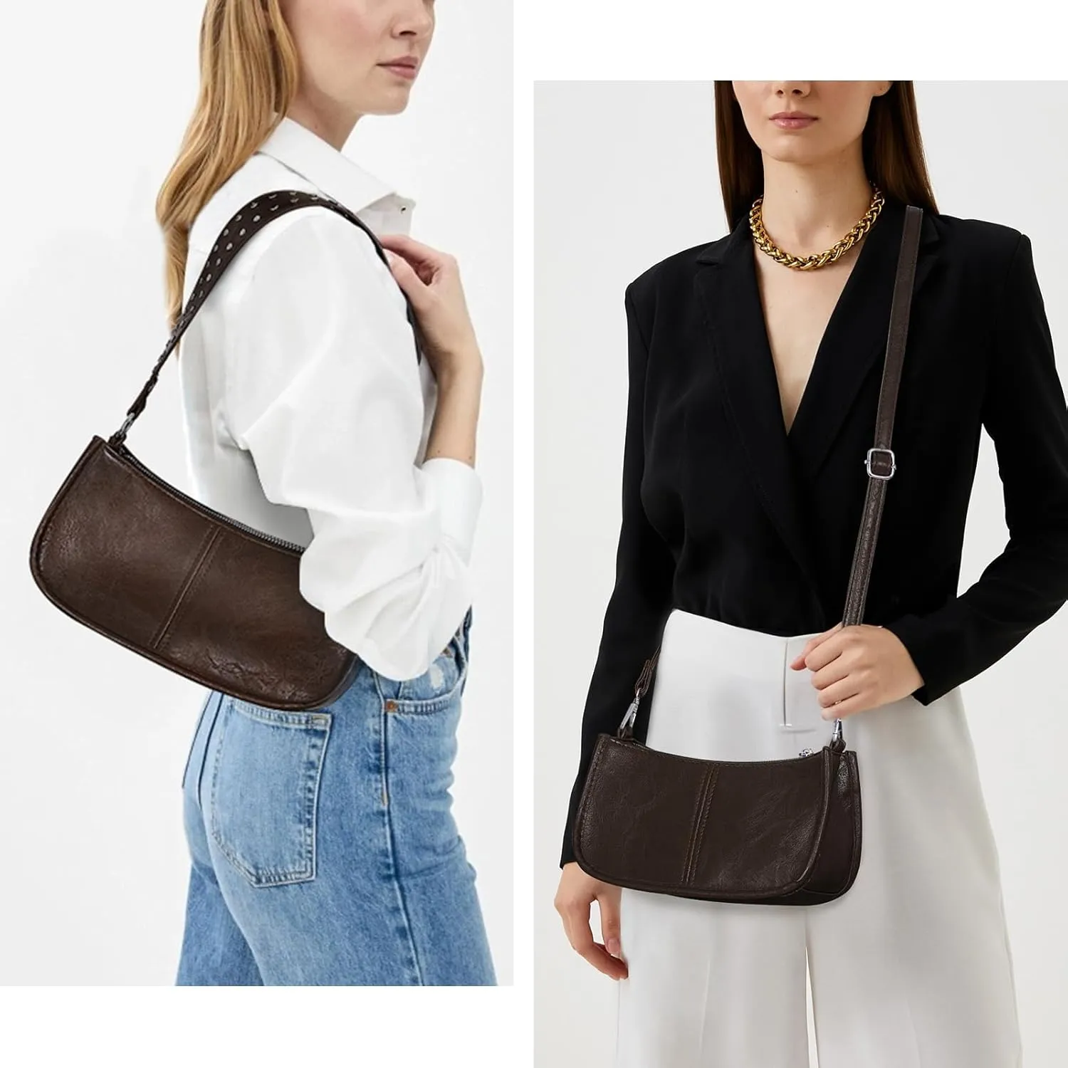 Shoulder Bags for Women Y2k Purse and Handbags Retro Studded Crossbody Bag Small Shoulder Purse Leather Hobo Handbag