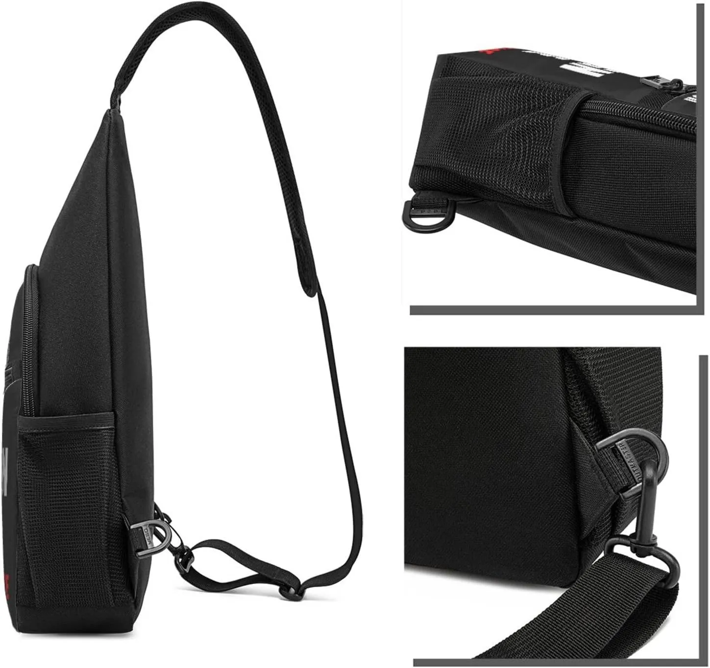 Sling Bag For Men Women Personalized Crossbody Bags Customized Chest Bags Optional Color Design with Logo Text or Image Here