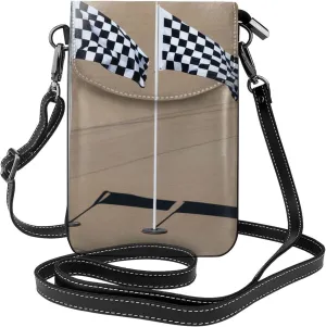 Small Crossbody Bags for Women,Leather Shoulder Bag for Cell Phone Purse with Strap and Cute Chihuahua Pug Pattern