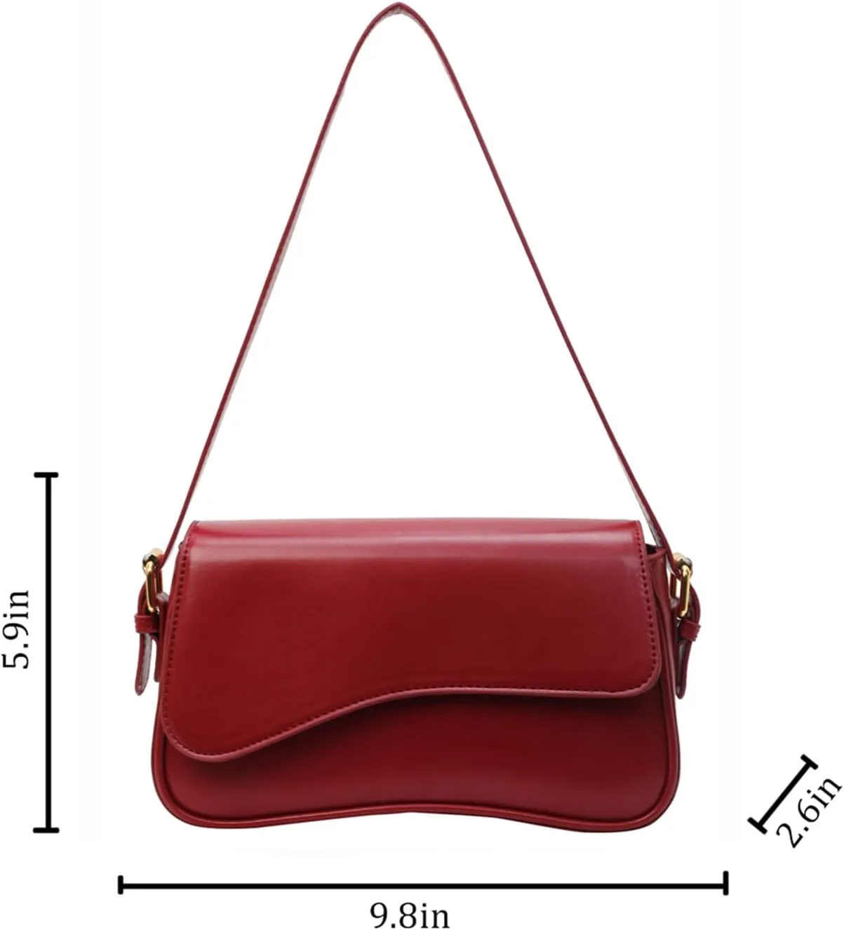 Small Shoulder Bag for Women Clutch Hobo Crossbody Tote Handbag with Zipper Retro Genuine Leather Bags