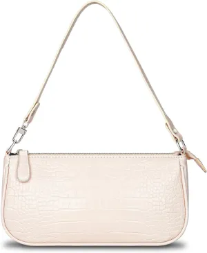 Small Shoulder Bags for Women Retro Classic Tote Purse Handbag Crocodile Pattern Clutch