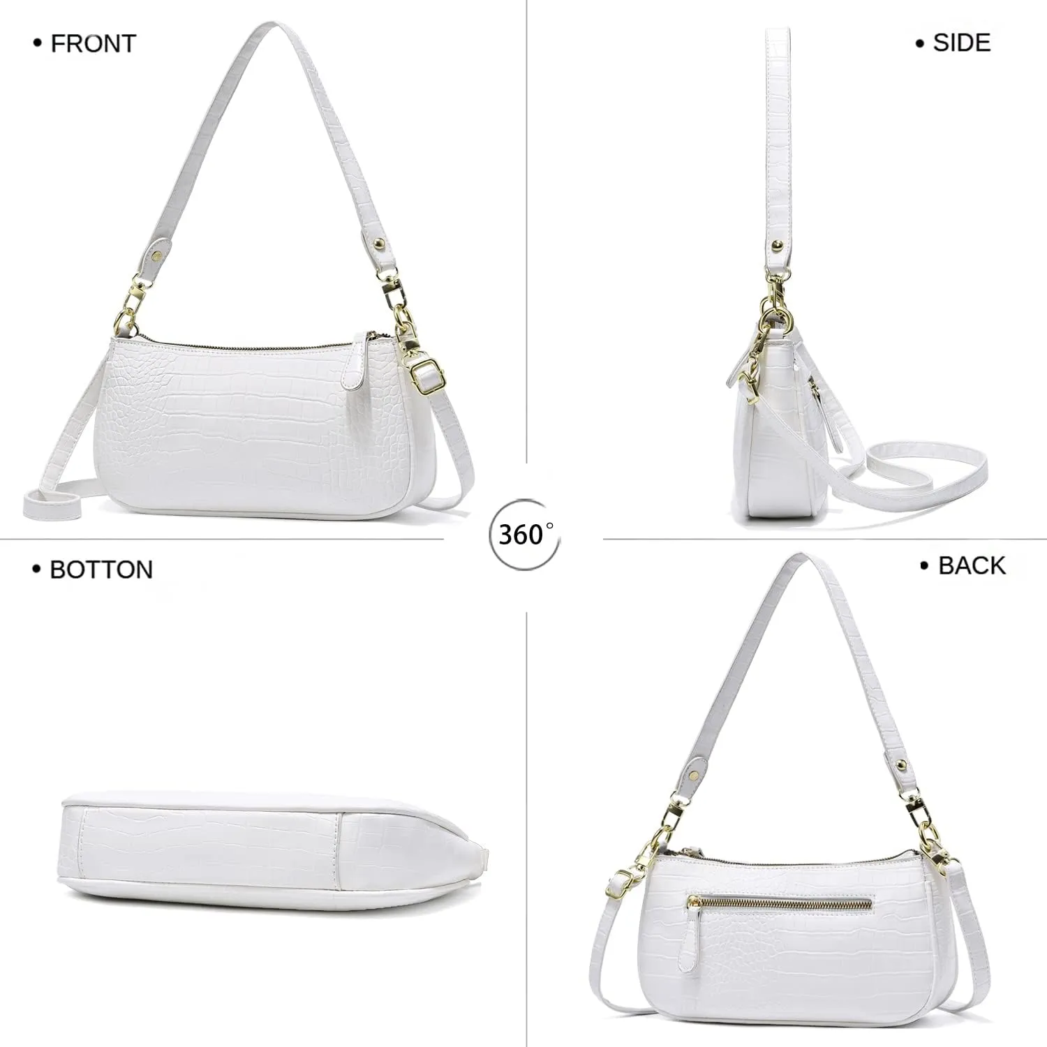 Small Tote Shoulder Bags Purses for Women Retro Classic Crossbody Bags Cute Clutch Purse and Handbag