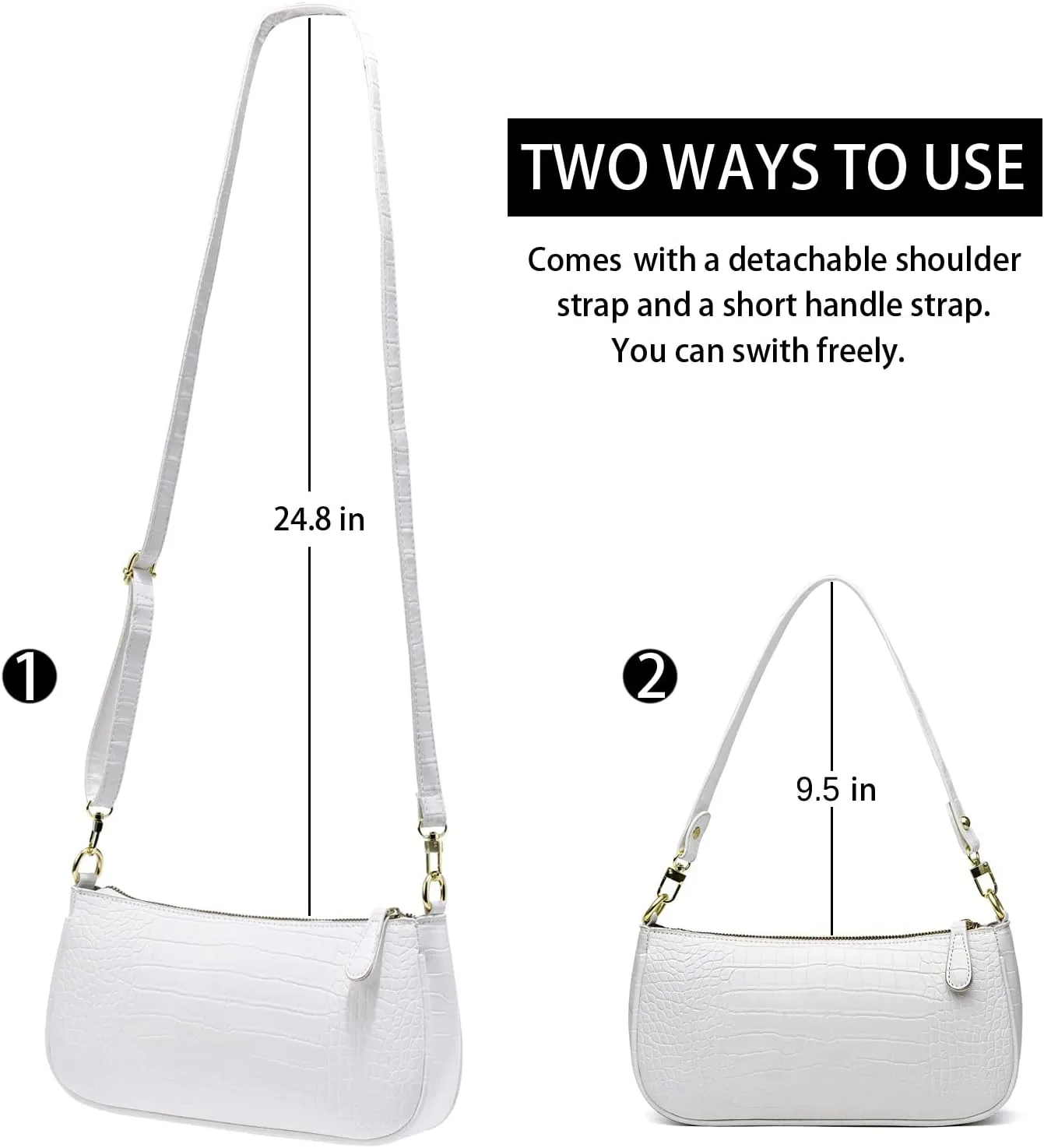 Small Tote Shoulder Bags Purses for Women Retro Classic Crossbody Bags Cute Clutch Purse and Handbag