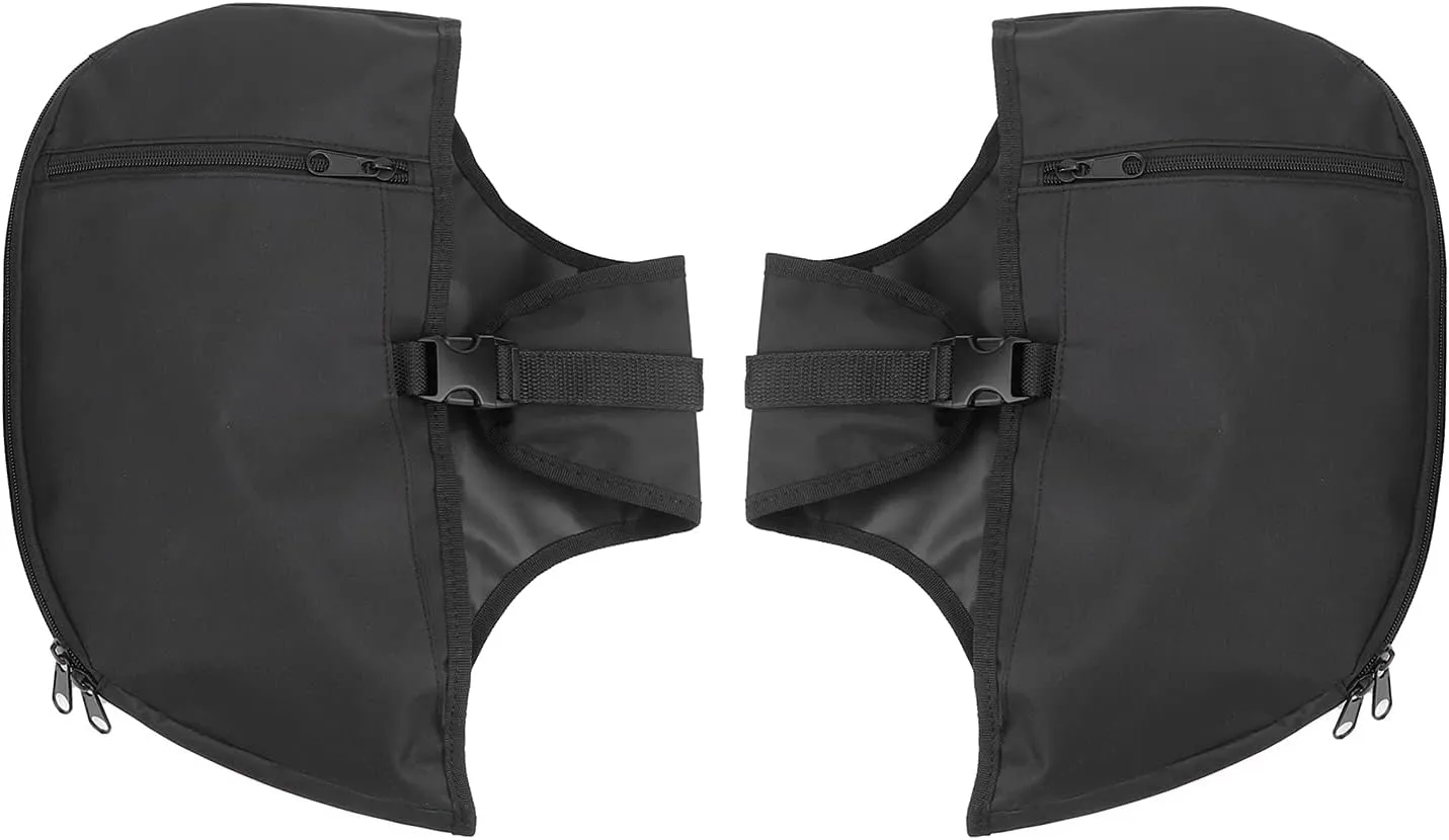 Soft Lowers Chaps Leg Warmer Bag Motorcycle Engine Guard Cover Riding Engine Guard Cover Waterproof Engine Guard Cover for Touring and Trike Models 1980-2020（17.1×9.1in）