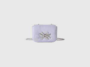 Solid Push Button Sling Bag
