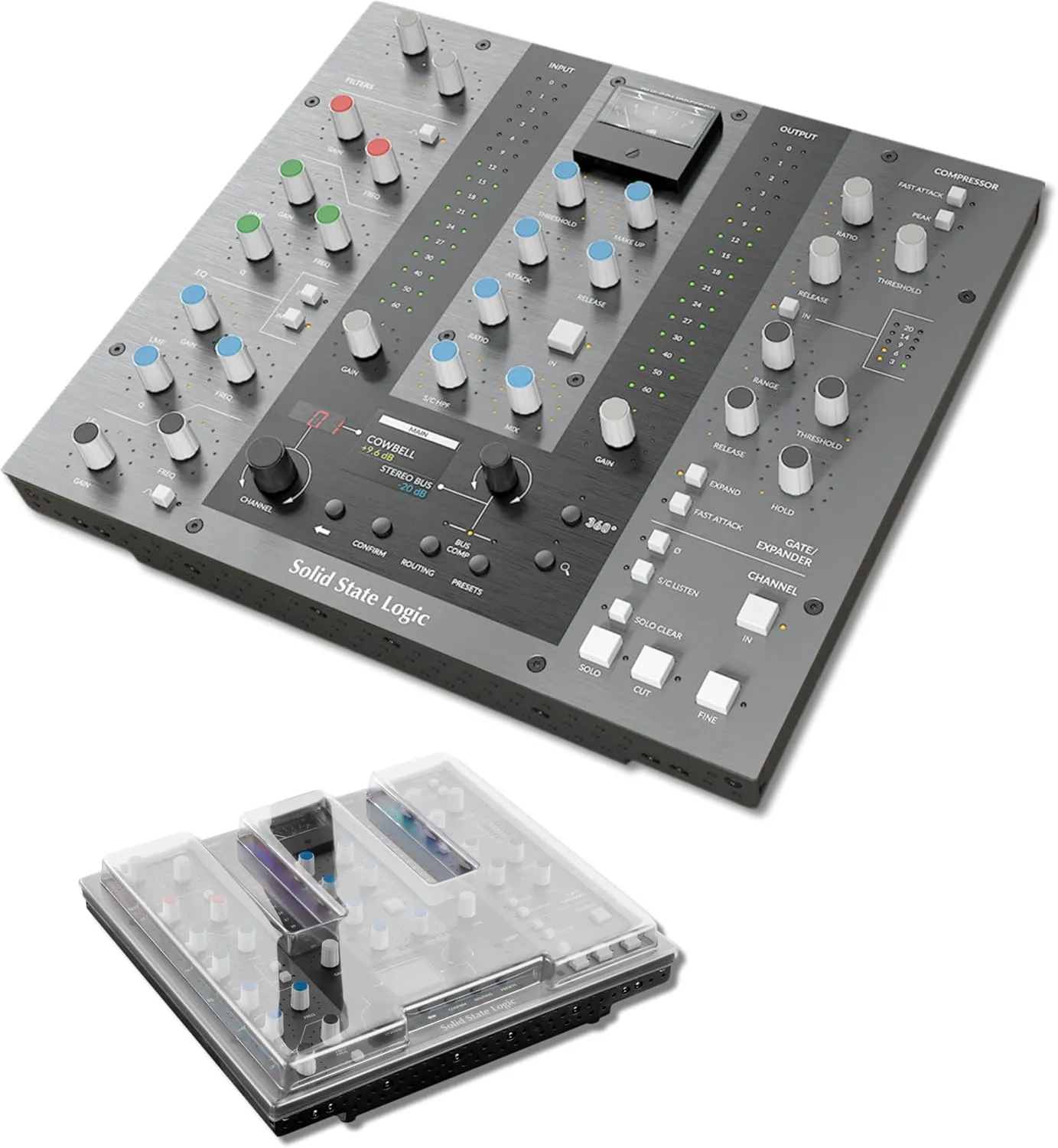 Solid State Logic UC1 Advanced Plug-In Controller with Decksaver DS-PC-SSLUC1 Polycarbonate Cover
